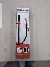 Battery Operated Liquid Transfer Pump With Flow Control Nozzle