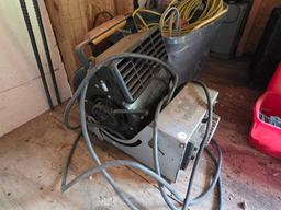 PowerCraft Equipment, Cables, Gas Cans, and Miscellaneous Contents Under Table