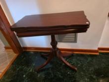 Mahogany Closed Game Table, , 30 x 15 W, 29 1/4 H