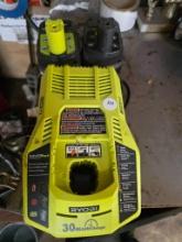 Ryobi Intelliport 18V Charger with Two Lithium+ Batteries