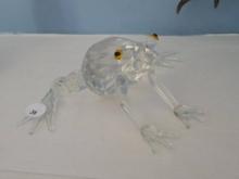 Shannon Crystal Frog Figurine, 5 1/2L,