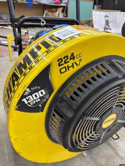 Open Box Champion 224cc OHV Walk-Behind Leaf Blower with 1300 CFM our price $299.99
