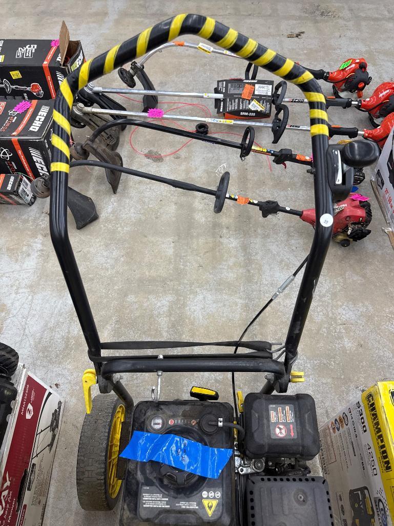 Open Box Champion 224cc OHV Walk-Behind Leaf Blower with 1300 CFM our price $299.99