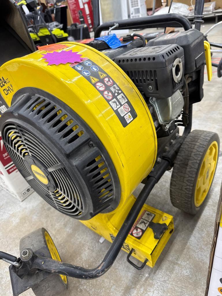 Open Box Champion 224cc OHV Walk-Behind Leaf Blower with 1300 CFM our price $299.99