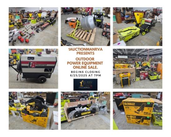 Outdoor Power Equipment Online Liquidation Sale.