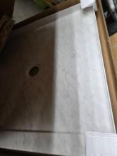 Open Box 36 in. x 36 in. Shower Pan with Marble Finish