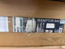Hampton Bay 12-Inch Drawer Base Raised Panel Bath Cabinet, Open Box