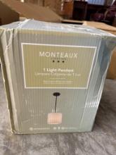 Monteaux Lighting 1-Light Pendant, Open Box