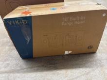 VIKIO 28 in. 900CFM Convertible Ducted to Ductless Insert Range Hood with LED and Gesture Control