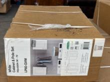 Open Box White Cabinet & Pole Set, Adjustable 58-76 Inches (LP60-GYW)