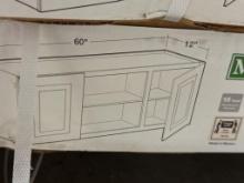 Open Box Mills Pride 60-Inch Wide White Laundry Cabinet