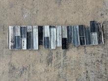 Open Box Multi-Toned Glass Mosaic Tile Sheets 4 Pieces