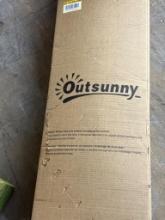 OutSunny 19 ft. x 10 ft. Heavy Duty Pop Up Coffee Canopy with Frame and Carry Bag, Open Box