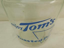 Vintage Toms Toasted Peanut Jar with Original Lid