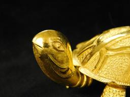 24K Gold Turtle Figure - 1.5" x 3" x 2" - Original Box - 37.47 Grams