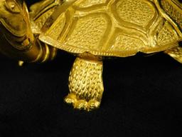 24K Gold Turtle Figure - 1.5" x 3" x 2" - Original Box - 37.47 Grams