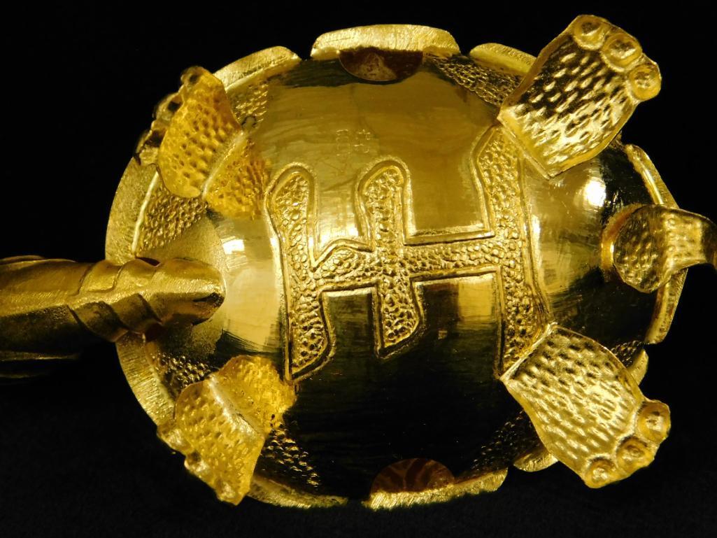 24K Gold Turtle Figure - 1.5" x 3" x 2" - Original Box - 37.47 Grams