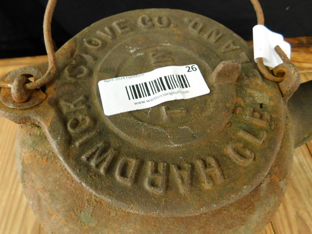 Hardwick Stove Co. Cast Iron Kettle