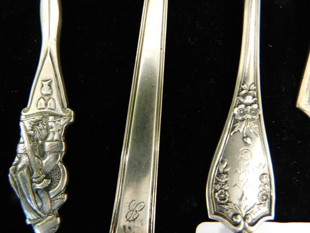 Sterling Silver - H'ordourves / Pickle Forks - Different Patterns - 100.0 Grams