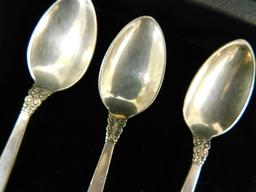 Sterling Silver - 6 Matching Demitasse Spoons - 81.0 Grams