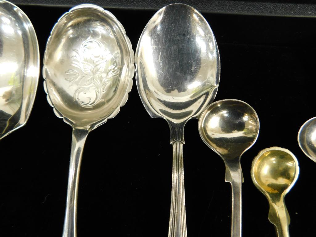 Sterling Silver - 6 Misc Spoons Plus 1 Weighted - 99.0 Grams Plus Weighted