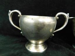 Sterling Silver - Solid Creamer and Sugar - 158.0 Grams
