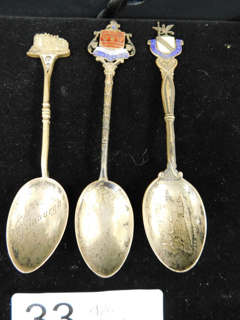 Sterling Silver - 3 Collectors Spoons - 45.4 Grams TW