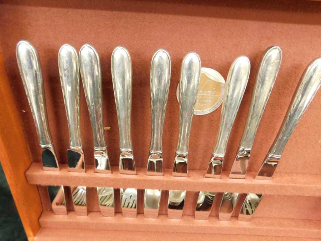 Sterling Silver - Flatware Set - Towle - Silver Mutes - 2399.0 Grams Plus 13 Weighted