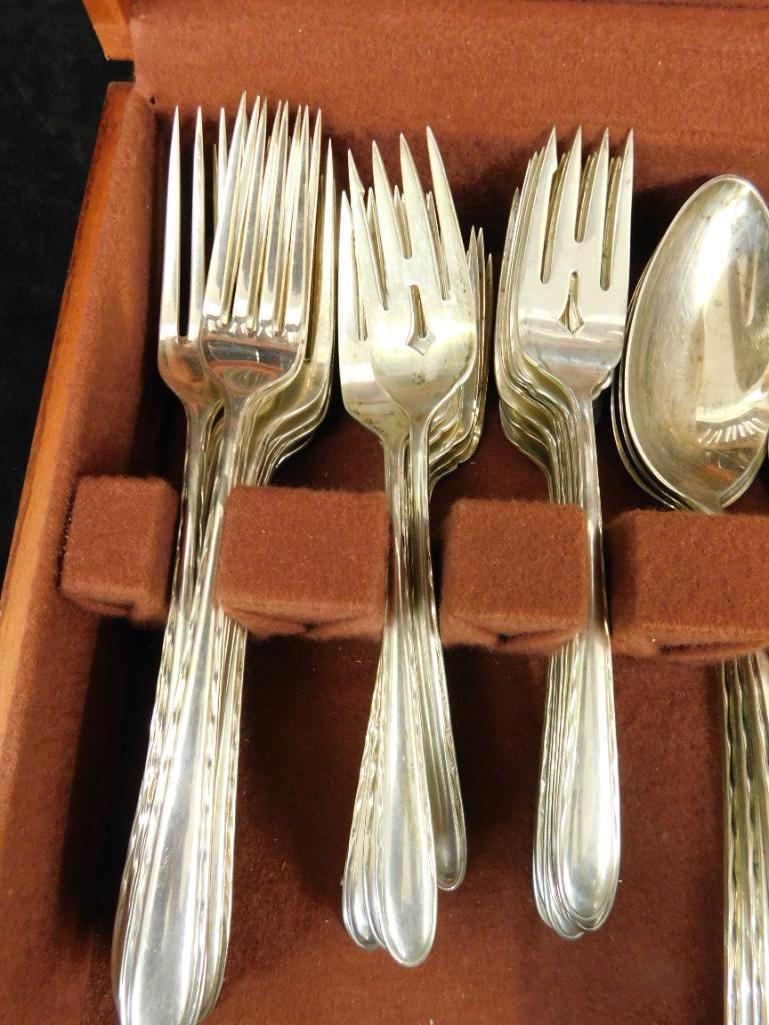 Sterling Silver - Flatware Set - Towle - Silver Mutes - 2399.0 Grams Plus 13 Weighted