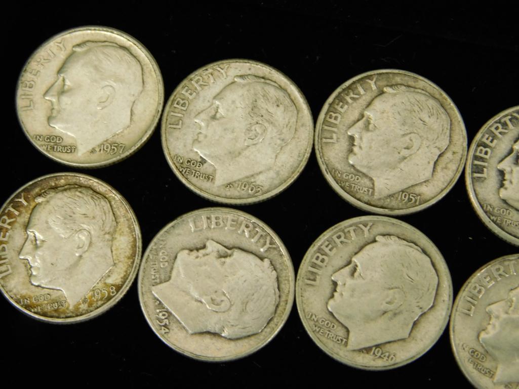 17 Silver Eisenhower Dimes