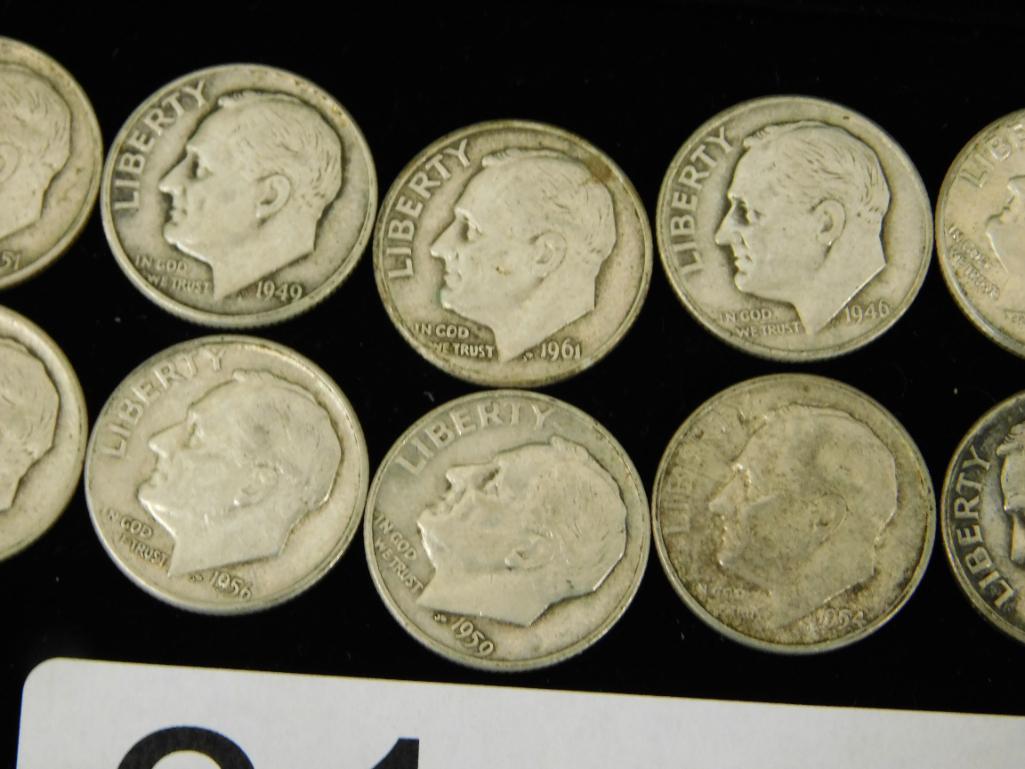 17 Silver Eisenhower Dimes