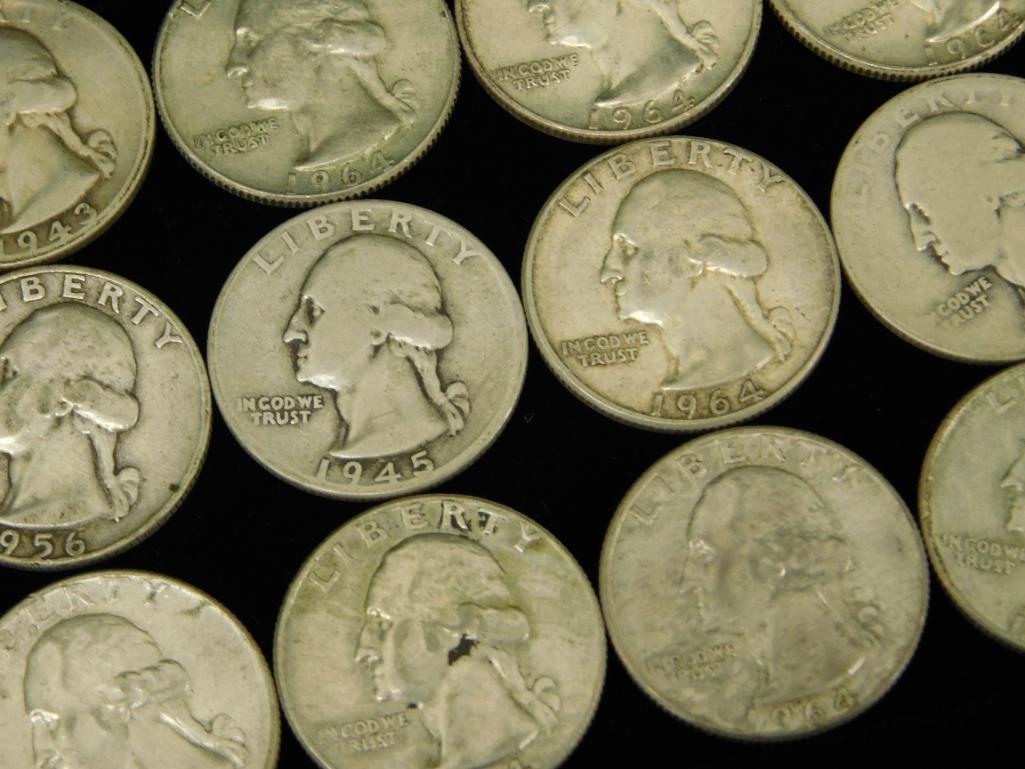 24 Silver Quarters