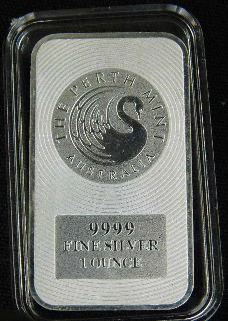 Perth Mint - Australia - 1 Ounce .9999 Silver - Bar