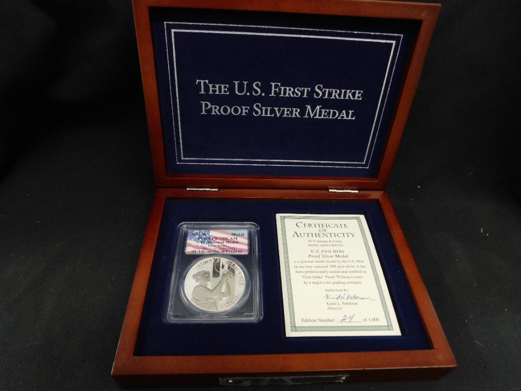 2011 .999 Silver 10 Year Anniversary Coin For September 11th 2001 - First Strike