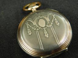 Sterling Silver - 925 - Small Pocket Watch - Hallmarked - 22.8 Grams TW