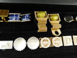 Tray Lot of Vintage Mens Cuff Links