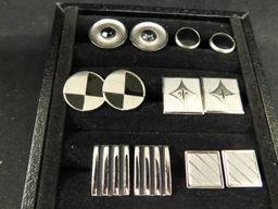 Tray Lot of Vintage Mens Cuff Links