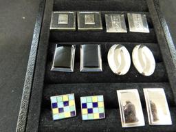 Tray Lot of Vintage Mens Cuff Links