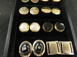 Tray Lot of Vintage Mens Cuff Links