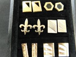 Tray Lot of Vintage Mens Cuff Links