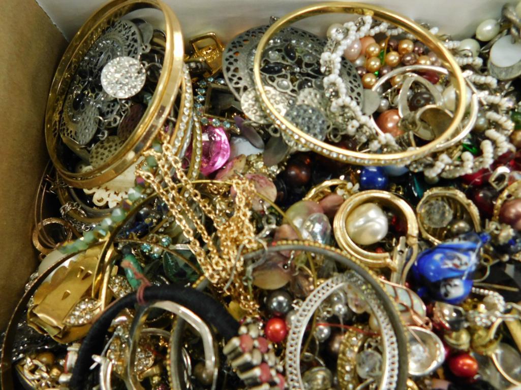 Box Lot of Bulk Costume Jewelry