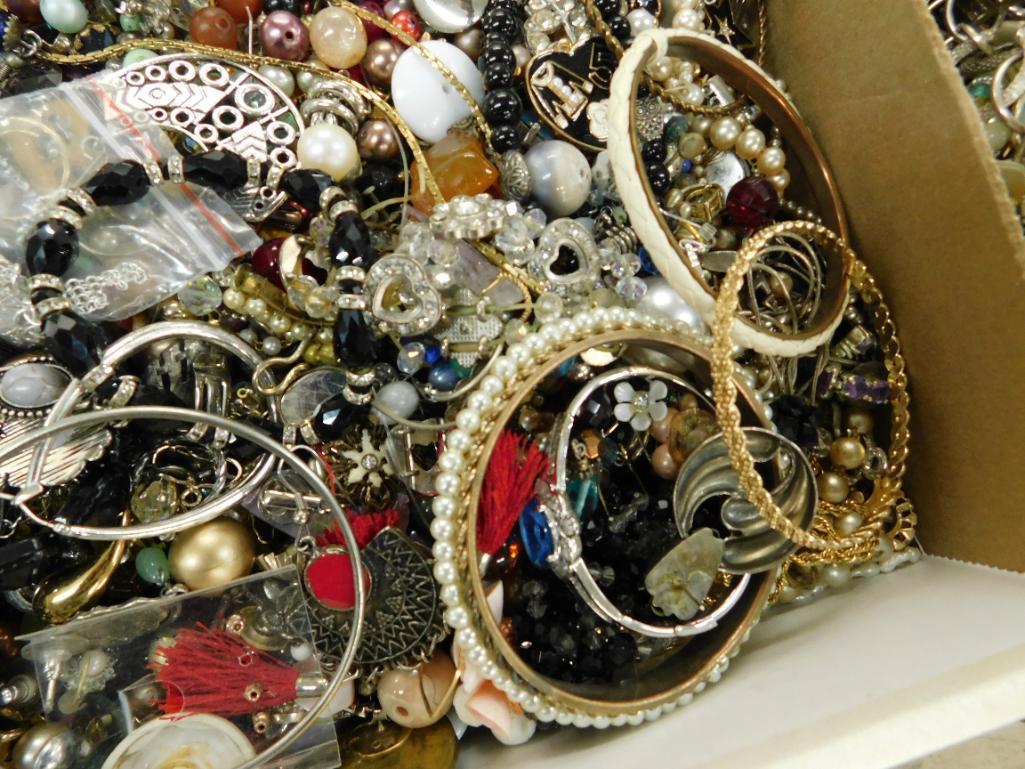 Box Lot of Bulk Costume Jewelry