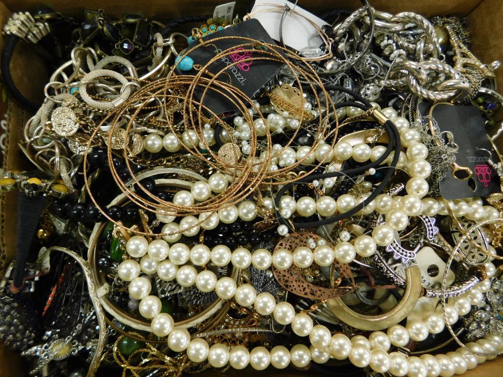 Box Lot of Bulk Costume Jewelry