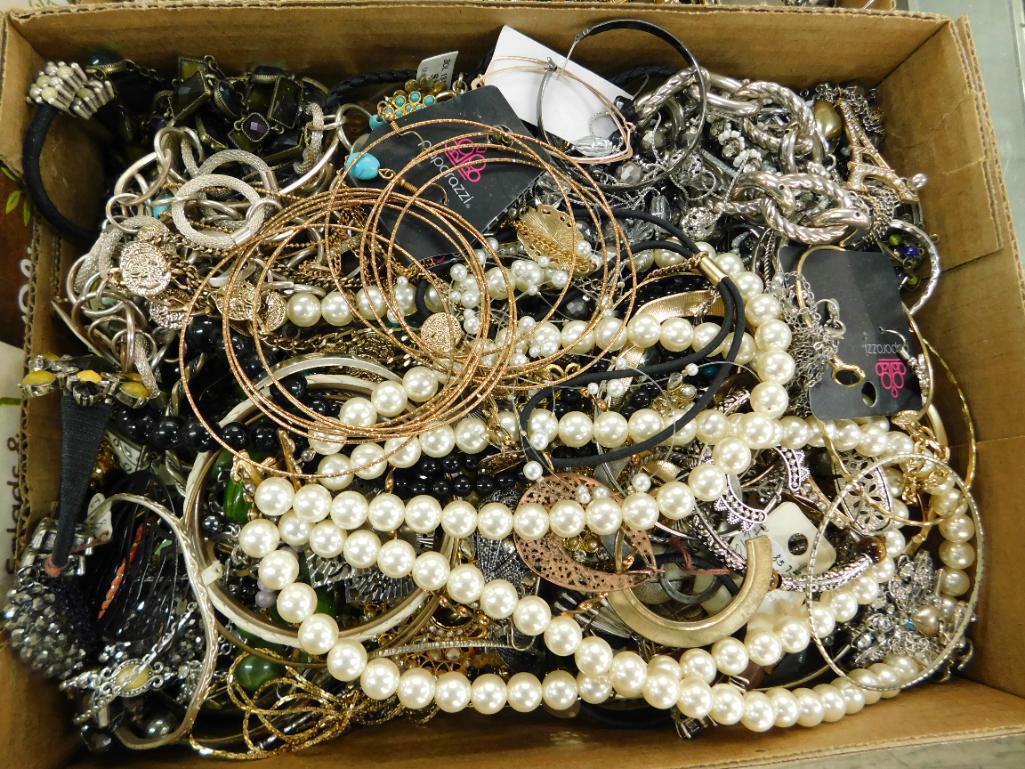 Box Lot of Bulk Costume Jewelry