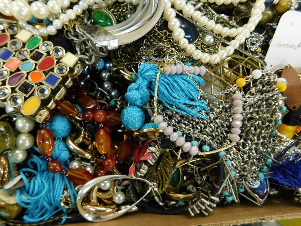 Box Lot of Bulk Costume Jewelry