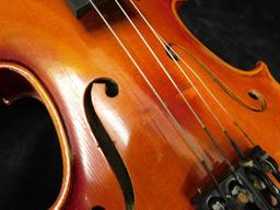 C. Meisel West German 3/4 Size Violin with Case and Bow