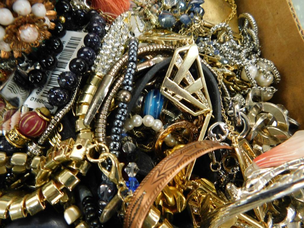 Box Lot of Bulk Costume Jewelry