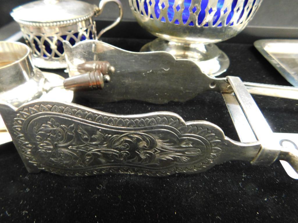Tray Lot of Misc. Vintage Silver Plate Serving Pieces