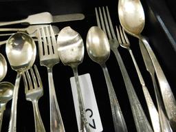 Tray Lot of Misc. Vintage Silver Plate Flatware Pieces