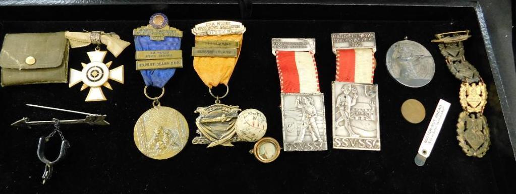 Tray Lot of Vintage Military Medals